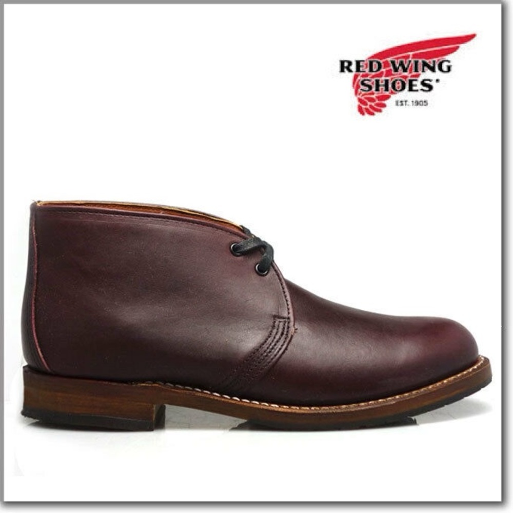 Red Wing Heritage 9032 Men’s Beckman Chukka Boot in Black Cherry Featherstone